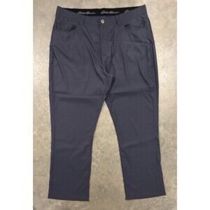 Eddie Bauer Mens Tech Pants Navy Blue 40x30 Nylon Stretch Hiking Travel